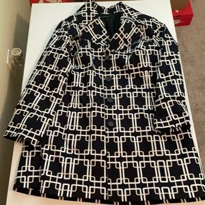 Multi Color Knee length trench coat